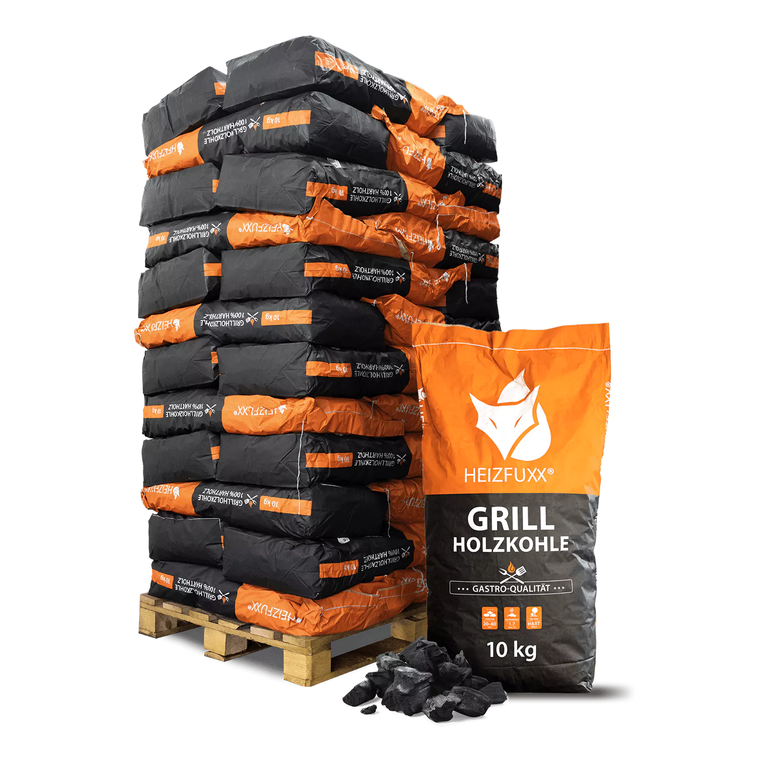 Grillholzkohle » Gastro-Qualität « 36 x 10 kg