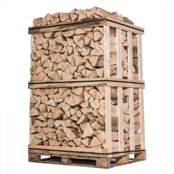 Kaminholz in Holzkiste – Holzscheite 25 cm – Hartholz – Volumen 2 m³